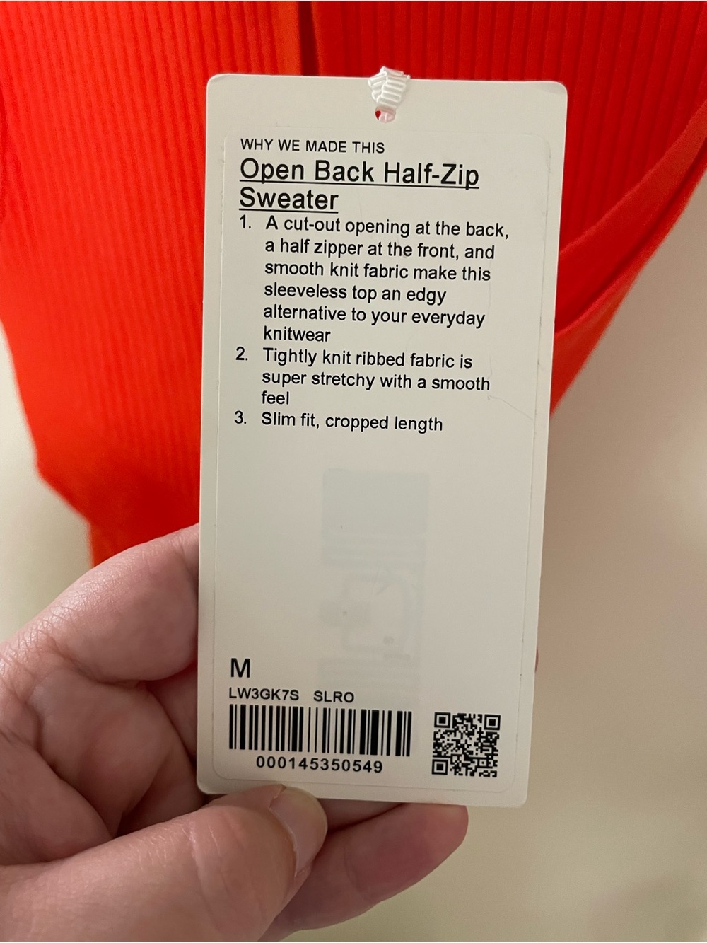 ✨NWT Lululemon Open Back Half Zip Sweater Size M - Picture 6 of 12